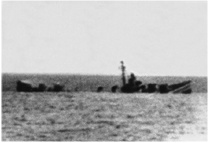 USS Corry sinking on D-Day. Click image to view larger photo